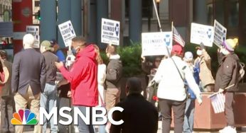 Chicago Protesters Call For End To Illinois Coronavirus Lockdown | Hallie Jackson | MSNBC