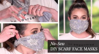 How to Make a Mask with a Scarf for Coronavirus | DIY No Sew Mask