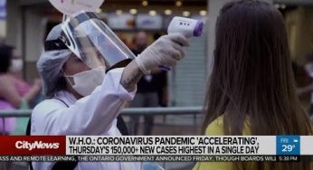 W.H.O. says COVID-19 pandemic 'accelerating'